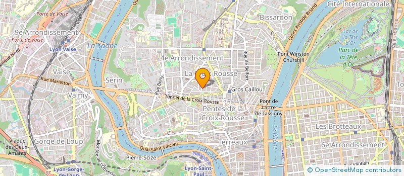 localisation de l'entreprise SCI D'ICI ET LA BAS  LYON