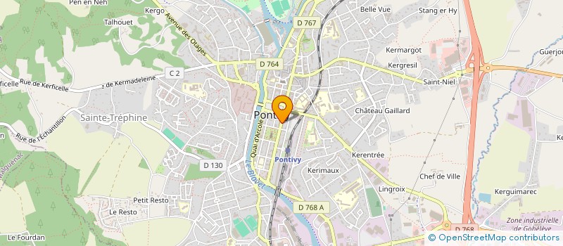 localisation de l'entreprise SCI D IENA  PONTIVY