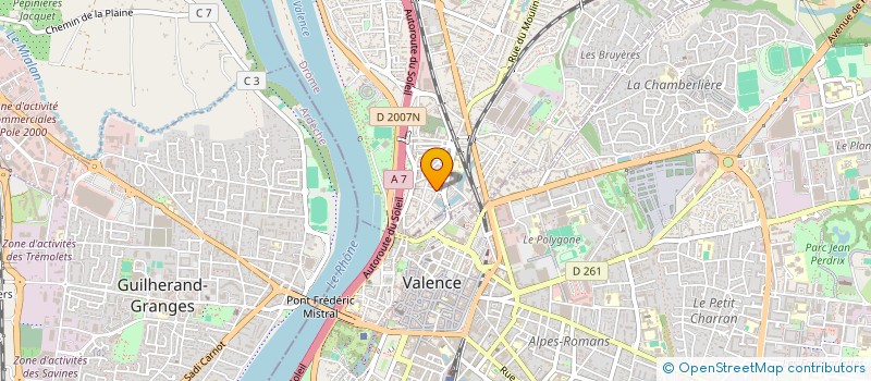 localisation de l'entreprise SCI D'INDY  BOURG-LES-VALENCE