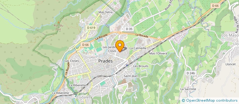 localisation de l'entreprise SCI D INFIRMIERES DE PRADES  PRADES