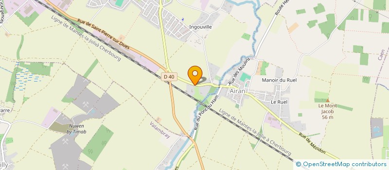 localisation de l'entreprise SCI D'INGOUVILLE  VALAMBRAY