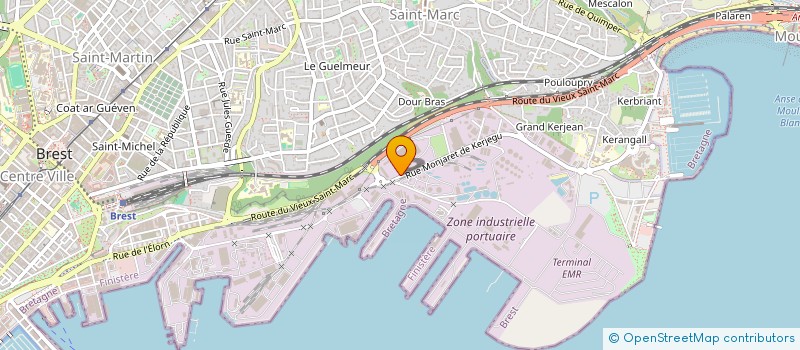 localisation de l'entreprise SCI D INKERMANN  BREST