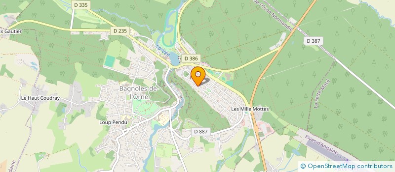 localisation de l'entreprise SCI D'INVESTISSEMENT DE CREULLY à BAGNOLES-DE-L'ORNE-NORMANDIE