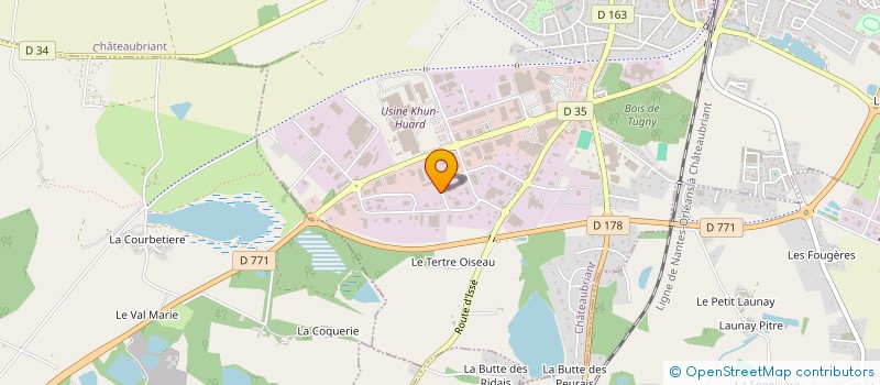 localisation de l'entreprise SCI D'INVESTISSEMENTS  CHATEAUBRIANT