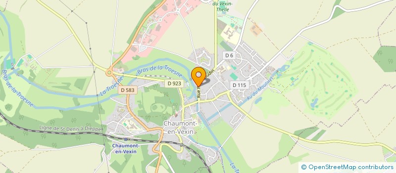localisation de l'entreprise SCI D'INVESTISSEMENTS FONCIERS DU VEXIN  CHAUMONT-EN-VEXIN