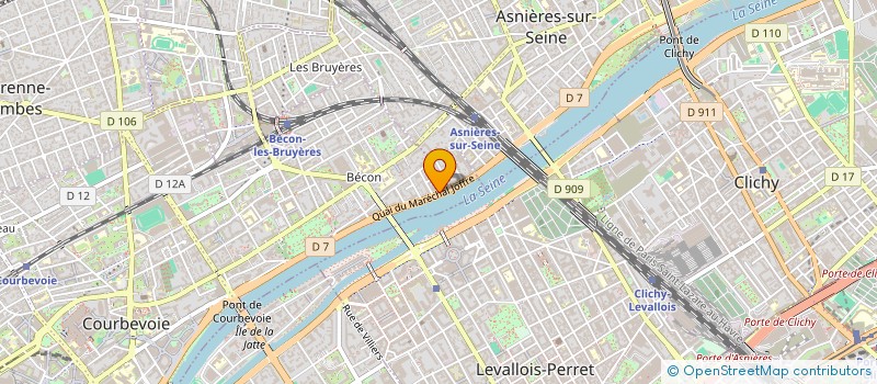 localisation de l'entreprise SCI D'IRATY  COURBEVOIE
