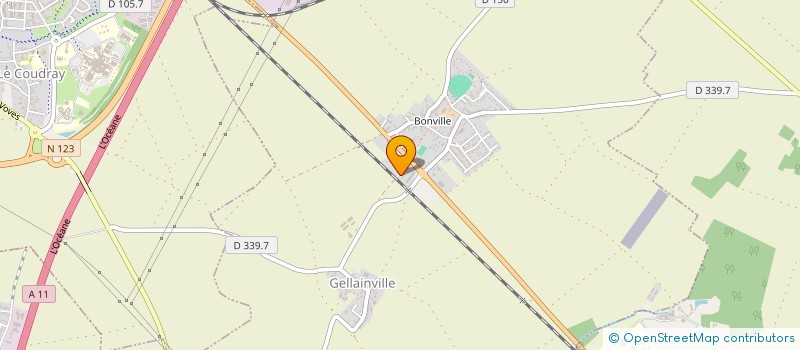 localisation de l'entreprise SCI D'IRIS à GELLAINVILLE