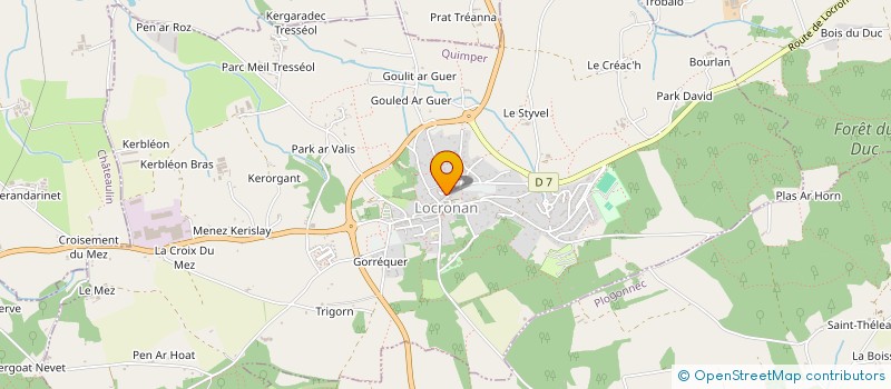 localisation de l'entreprise SCI D IROISE  LOCRONAN