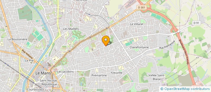 localisation de l'entreprise SCI D'ISAAC  LE MANS