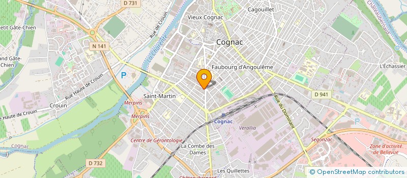 localisation de l'entreprise SCI D'ISLY à COGNAC