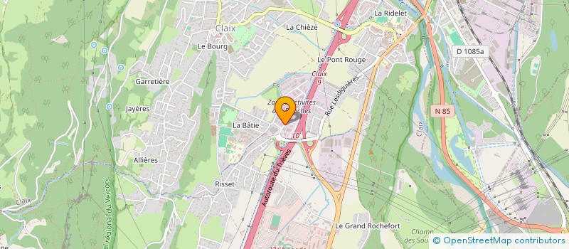 localisation de l'entreprise SCI D.J.C.  CLAIX