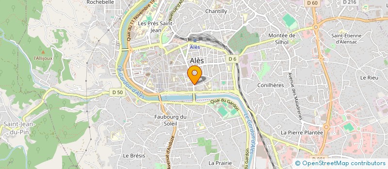 localisation de l'entreprise SCI D.J.E.M.S.  ALES