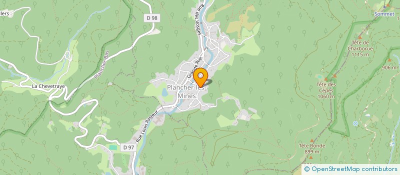 localisation de l'entreprise SCI D.J.J.F  PLANCHER-LES-MINES