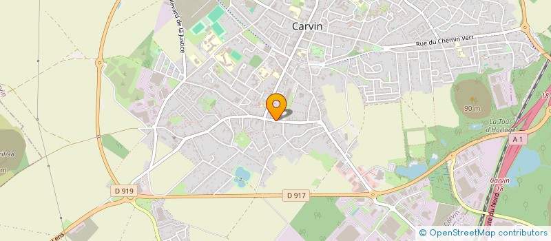 localisation de l'entreprise SCI D.J.P.  CARVIN