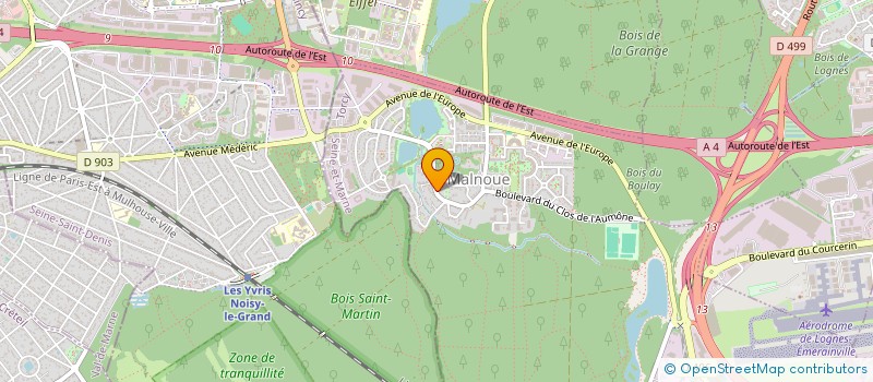 localisation de l'entreprise SCI D& K  EMERAINVILLE