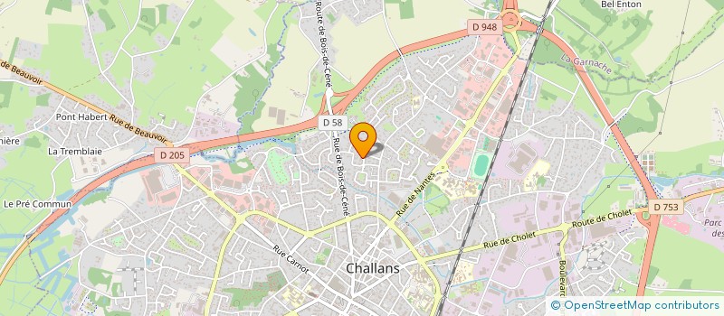 localisation de l'entreprise SCI D.K.S. à CHALLANS