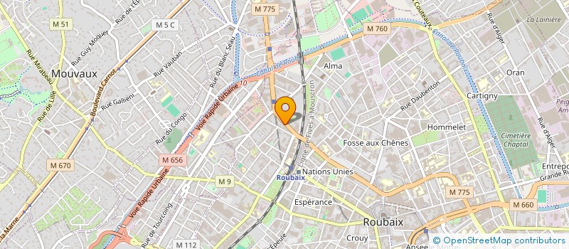 localisation de l'entreprise SCI D-KART  ROUBAIX