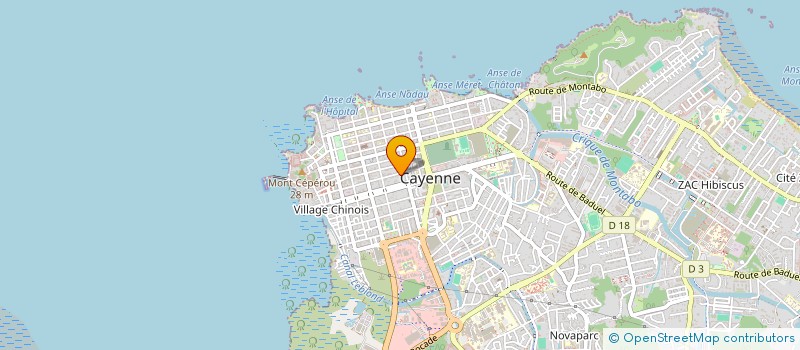 localisation de l'entreprise SCI D.KLMN  CAYENNE