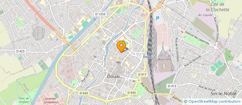 localisation de l'entreprise SCI D.L à DOUAI