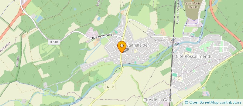 localisation de l'entreprise SCI D.L.C.  STAFFELFELDEN