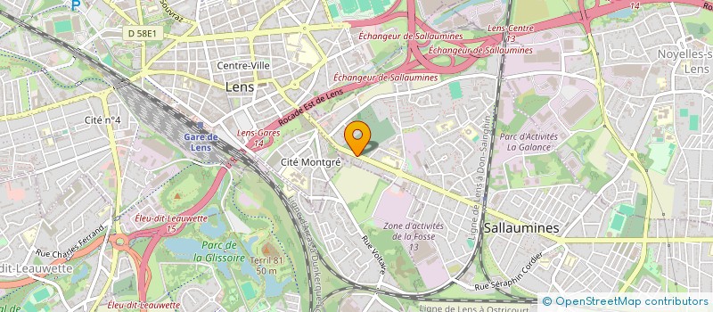 localisation de l'entreprise SCI D L C DARRAS LECUPPRE CZUBALA  SALLAUMINES