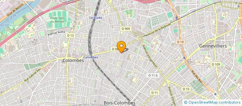 localisation de l'entreprise SCI D L D à COLOMBES