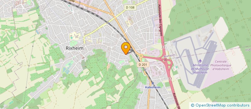 localisation de l'entreprise SCI D.L.G.  RIXHEIM