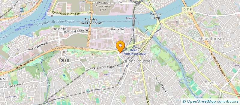 localisation de l'entreprise SCI D&L INVEST  REZE