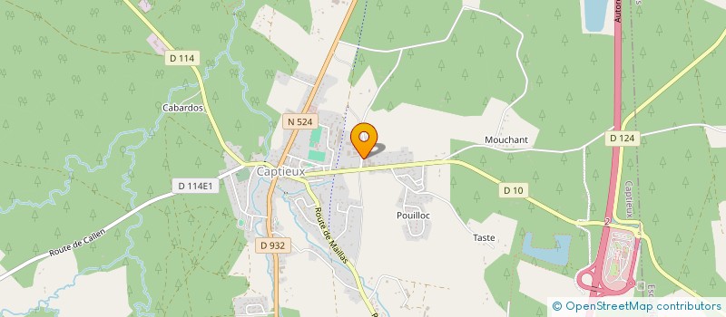 localisation de l'entreprise SCI D.L.P.  CAPTIEUX