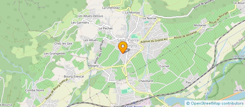 localisation de l'entreprise SCI D.L.R.A.  SAINT-PIERRE-D'ALBIGNY