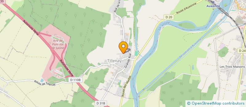 localisation de l'entreprise SCI D.L.R.C  TILLENAY