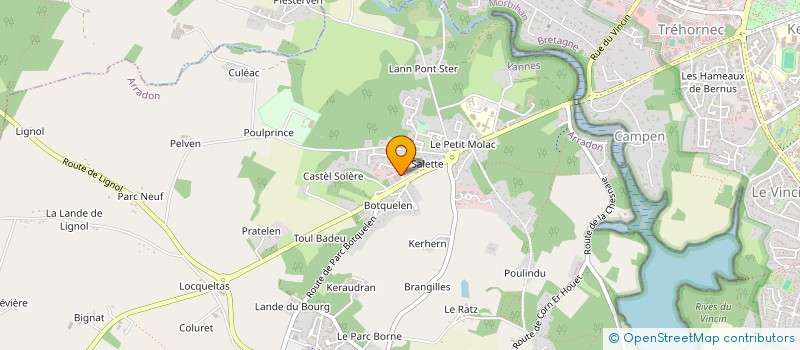 localisation de l'entreprise SCI D.L.T.  ARRADON