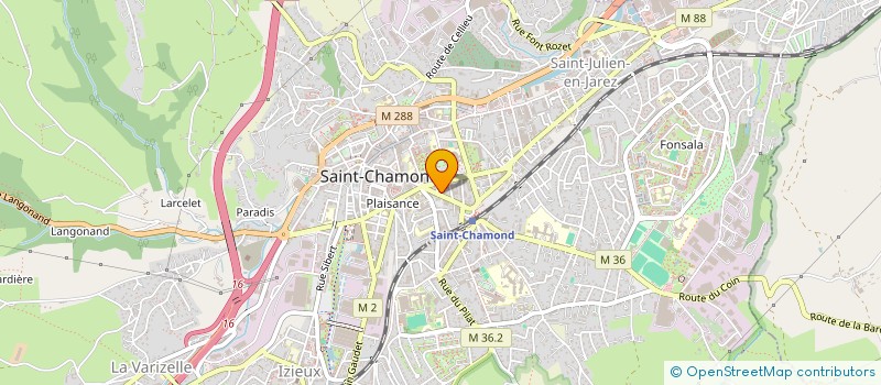 localisation de l'entreprise SCI D.L.T.B.  SAINT-CHAMOND
