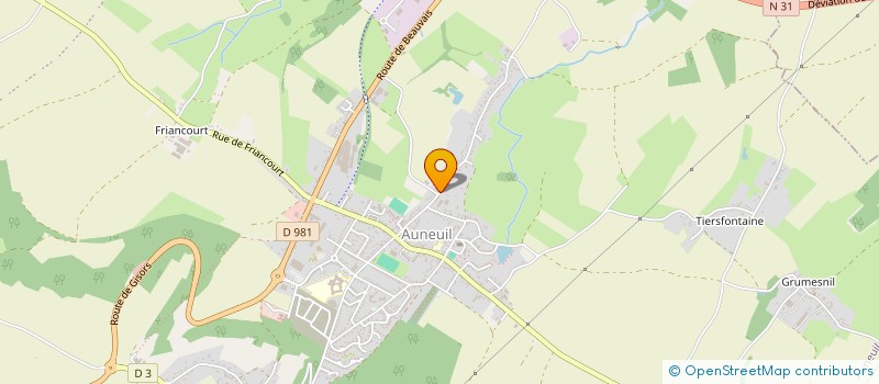 localisation de l'entreprise SCI D.M.3.  AUNEUIL