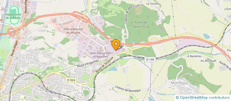 localisation de l'entreprise SCI D.M. à AUCH