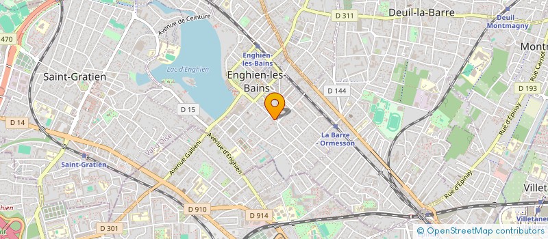 localisation de l'entreprise SCI D&M à ENGHIEN-LES-BAINS