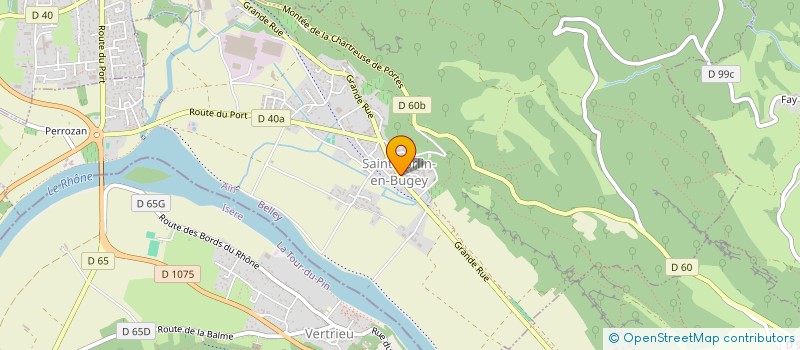 localisation de l'entreprise SCI D.M.  SAINT-SORLIN-EN-BUGEY