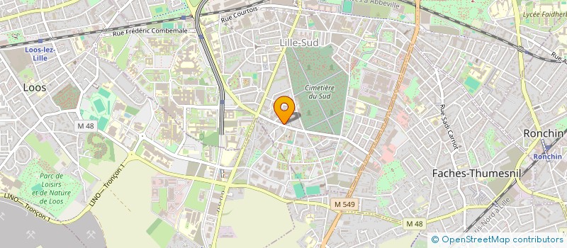 localisation de l'entreprise SCI D.M à LILLE