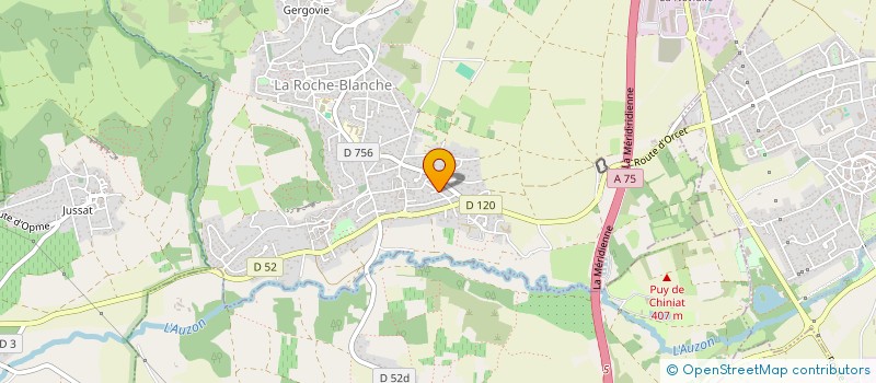 localisation de l'entreprise SCI D.M.A  LA ROCHE BLANCHE