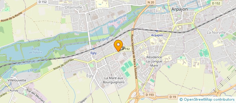 localisation de l'entreprise SCI D.M.A  EGLY