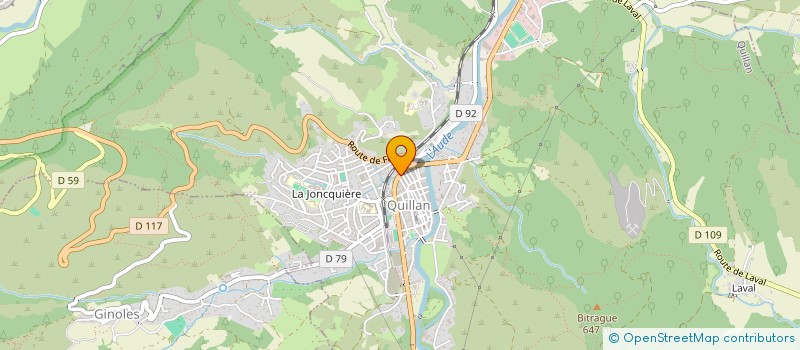 localisation de l'entreprise SCI D M C  QUILLAN