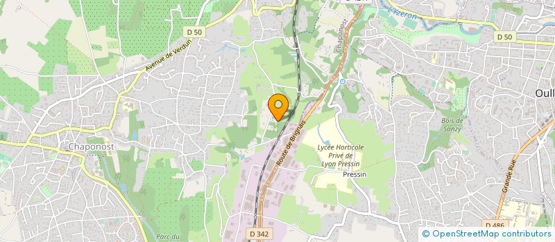 localisation de l'entreprise SCI D.M.D.A.  CHAPONOST