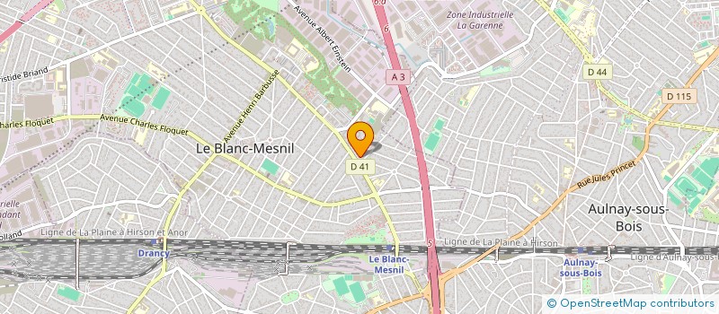localisation de l'entreprise SCI D.M.D. IMMO à LE BLANC-MESNIL