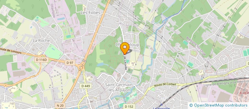 localisation de l'entreprise SCI D.M.F. IMMO à SAINT-GERMAIN-LES-ARPAJON