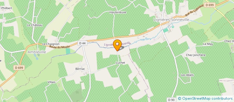 localisation de l'entreprise SCI D M G à CRITEUIL-LA-MAGDELEINE