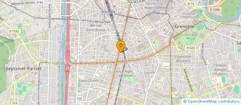 localisation de l'entreprise SCI D.M.I.  GRENOBLE