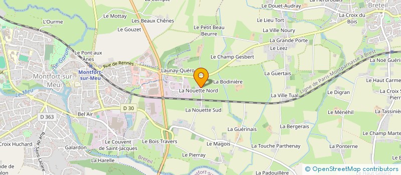 localisation de l'entreprise SCI D.M.L.  BRETEIL