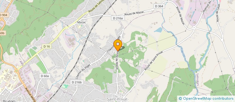 localisation de l'entreprise SCI D.M.P.  SAINT-PRIVAT-DES-VIEUX