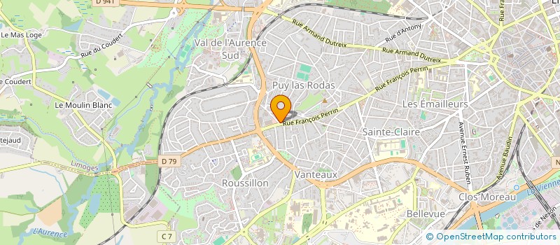 localisation de l'entreprise SCI D.M.P.V.F.D. à LIMOGES