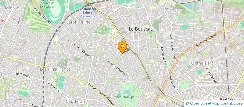 localisation de l'entreprise SCI D.N.E  LE BOUSCAT